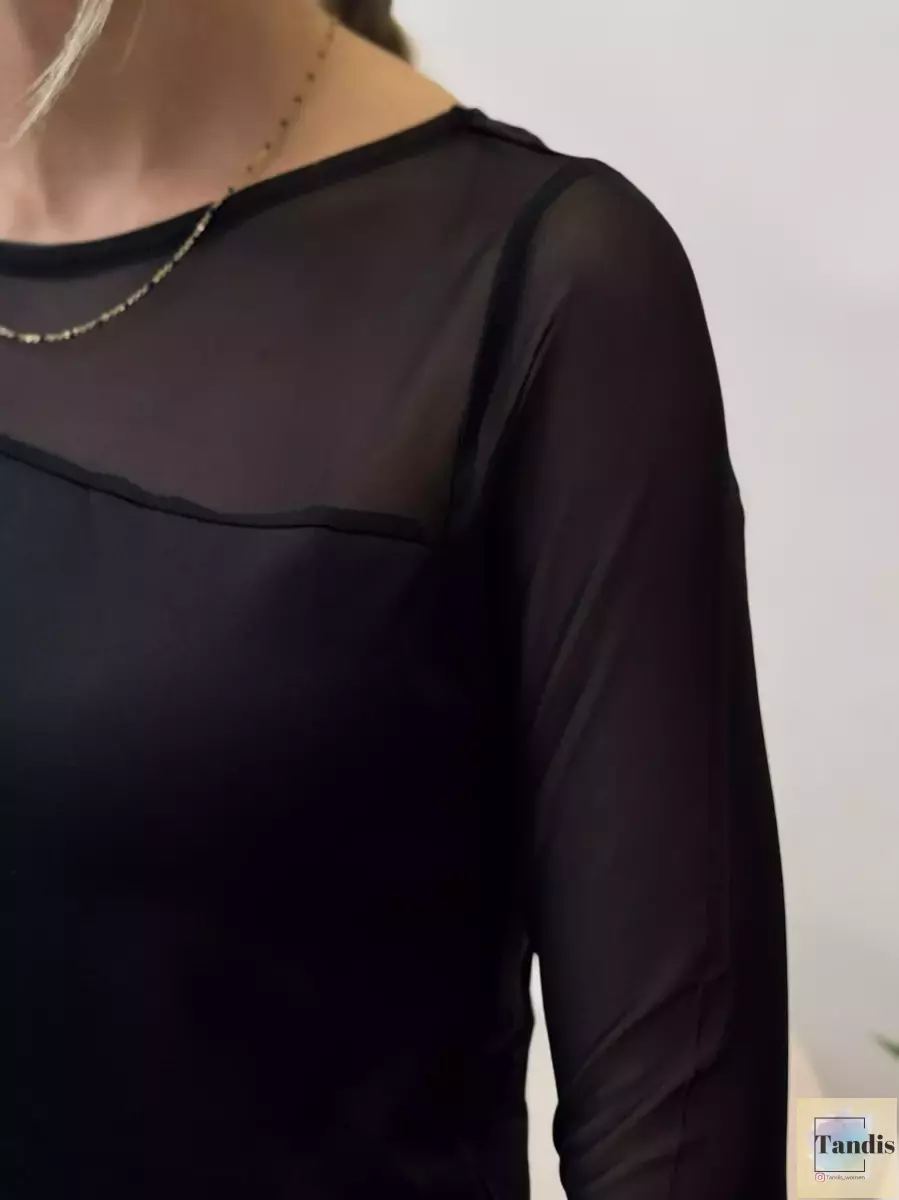 تیشرت آستین بلند توردار