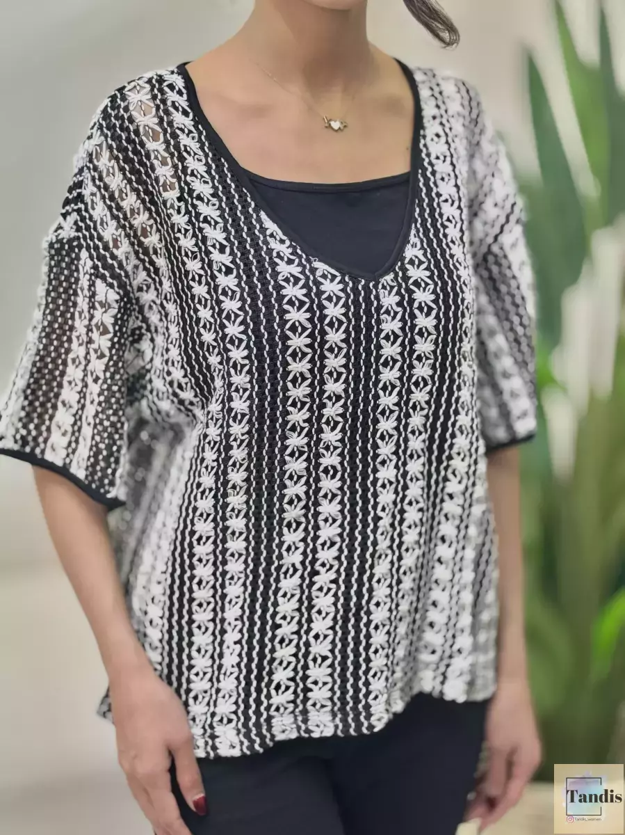 بافت veramoda (مشکی.کرم)