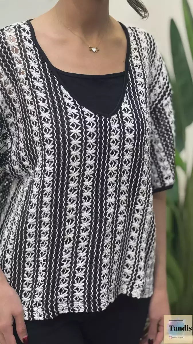 بافت veramoda (مشکی.کرم)