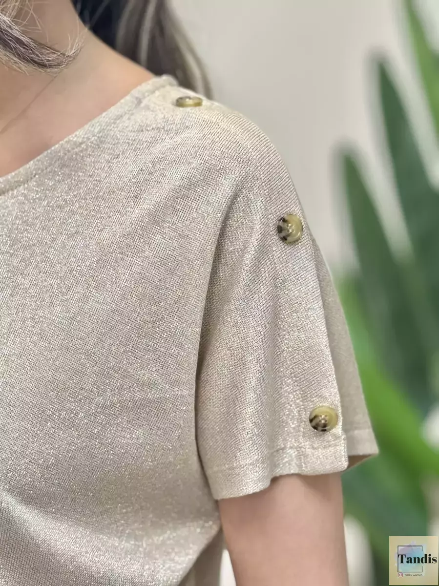 بافت لمه veramoda(سرمه ای-طلایی)