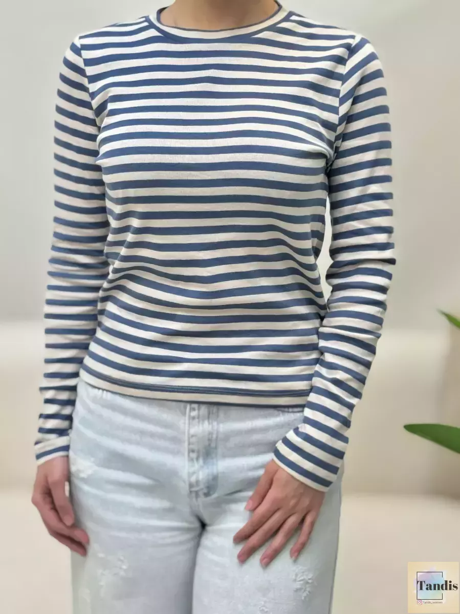 بلوز کبریتی راه راه ovs (دو رنگ)