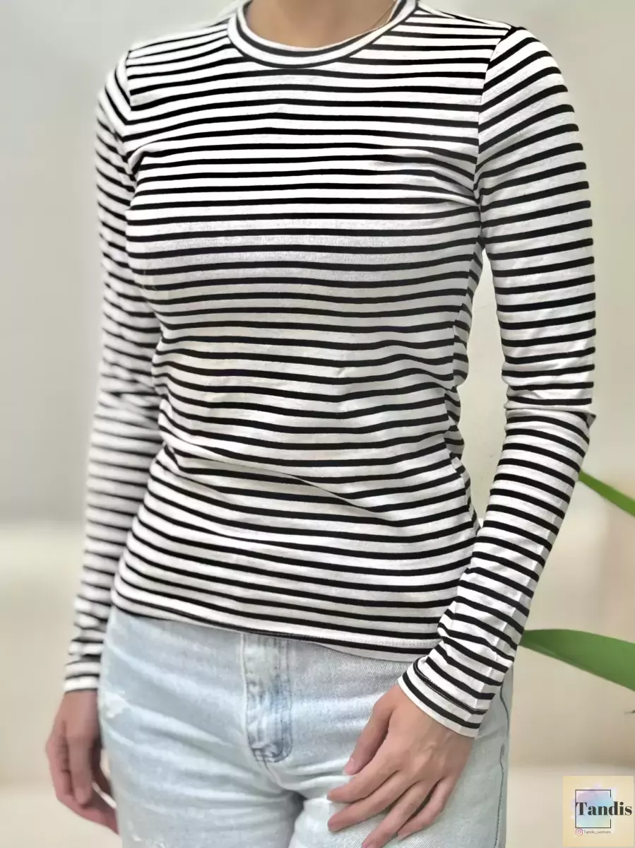 بلوز کبریتی راه راه ovs (دو رنگ)