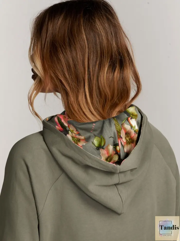 هودی ted baker (کرم/مشکی/سبز)