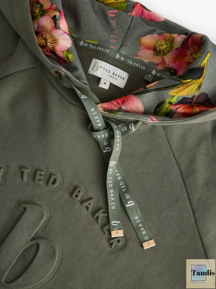 هودی ted baker (کرم/مشکی/سبز)
