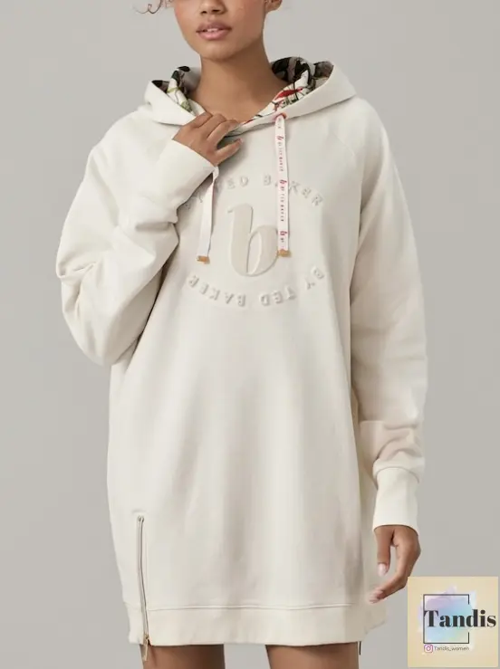هودی ted baker (کرم/مشکی/سبز)