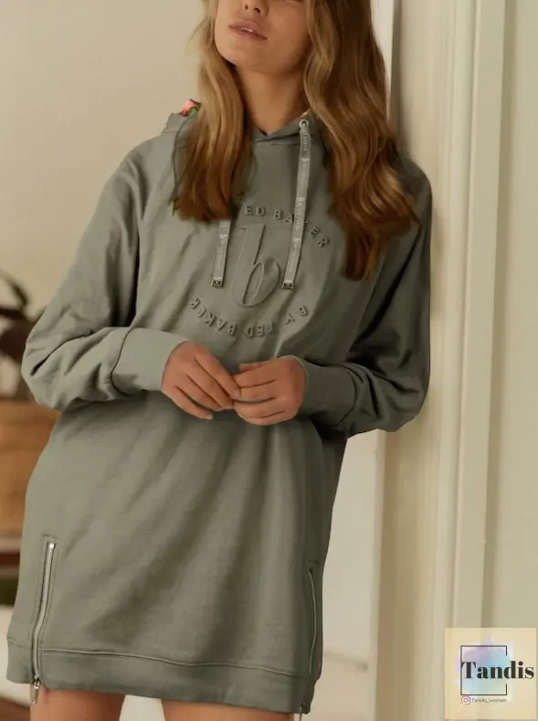هودی ted baker (کرم/مشکی/سبز)