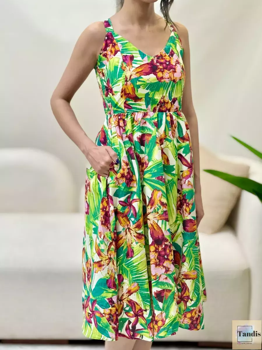 پیراهن بلند گلدار