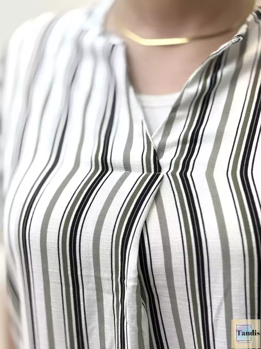 شومیز راه راه(دورنگ)