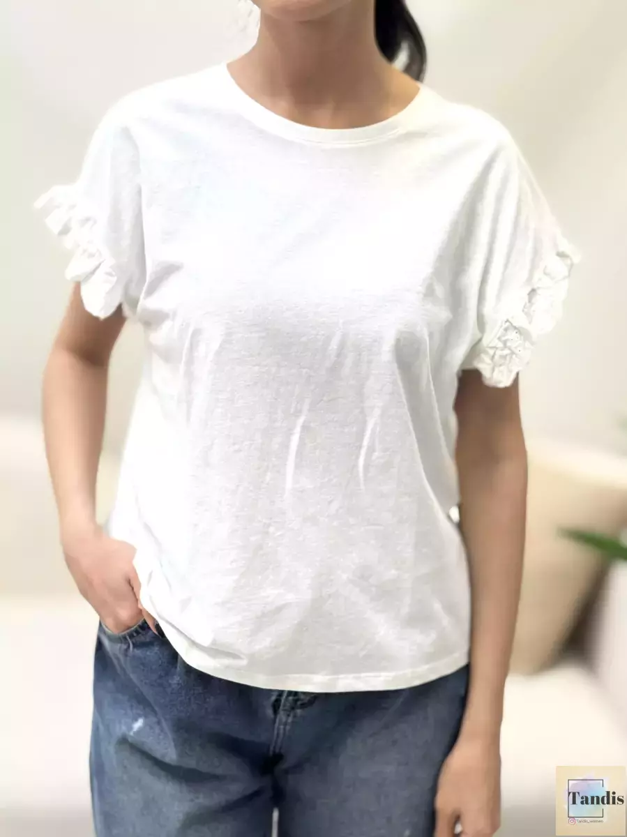 تیشرت آستین خامه دوزی