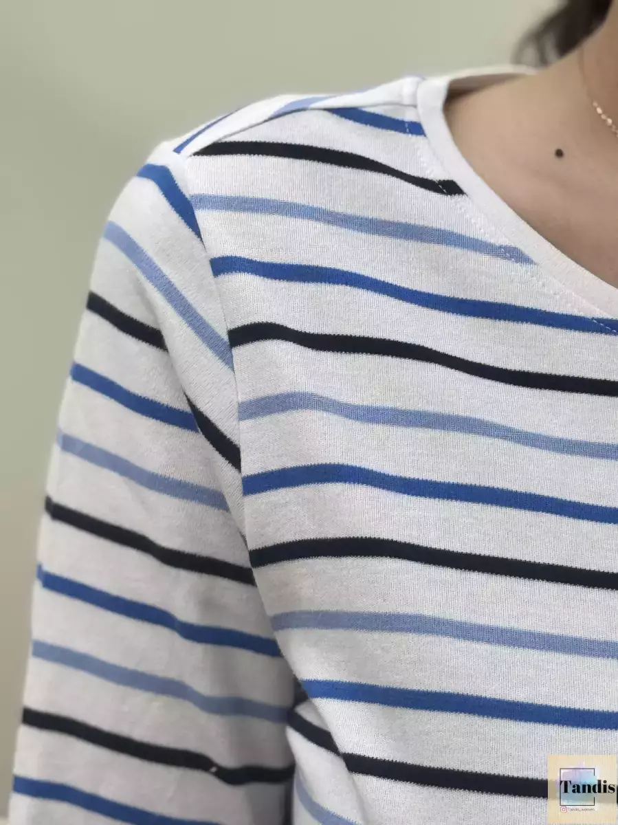 بلوز آستین بلند راه راه (3رنگ)