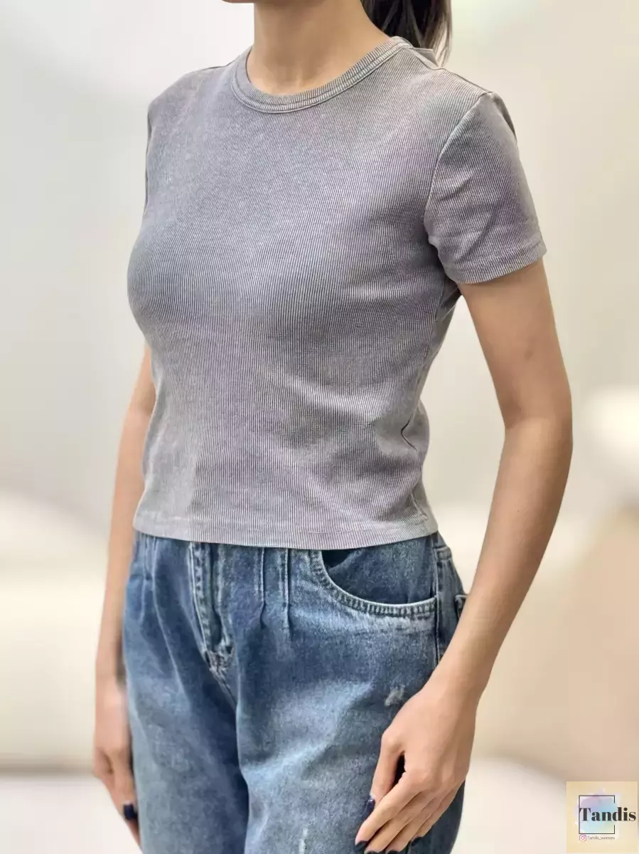 تیشرت کراپ سنگشور کبریتی