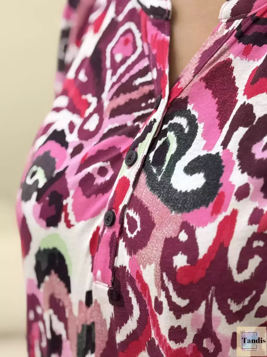 تیشرت آستین کوتاه طرح دار سیسیل