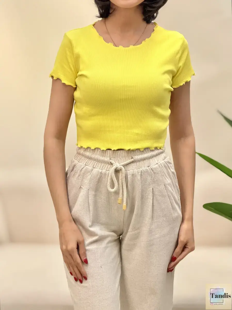 تیشرت کراپ زارا (رنگبندی)