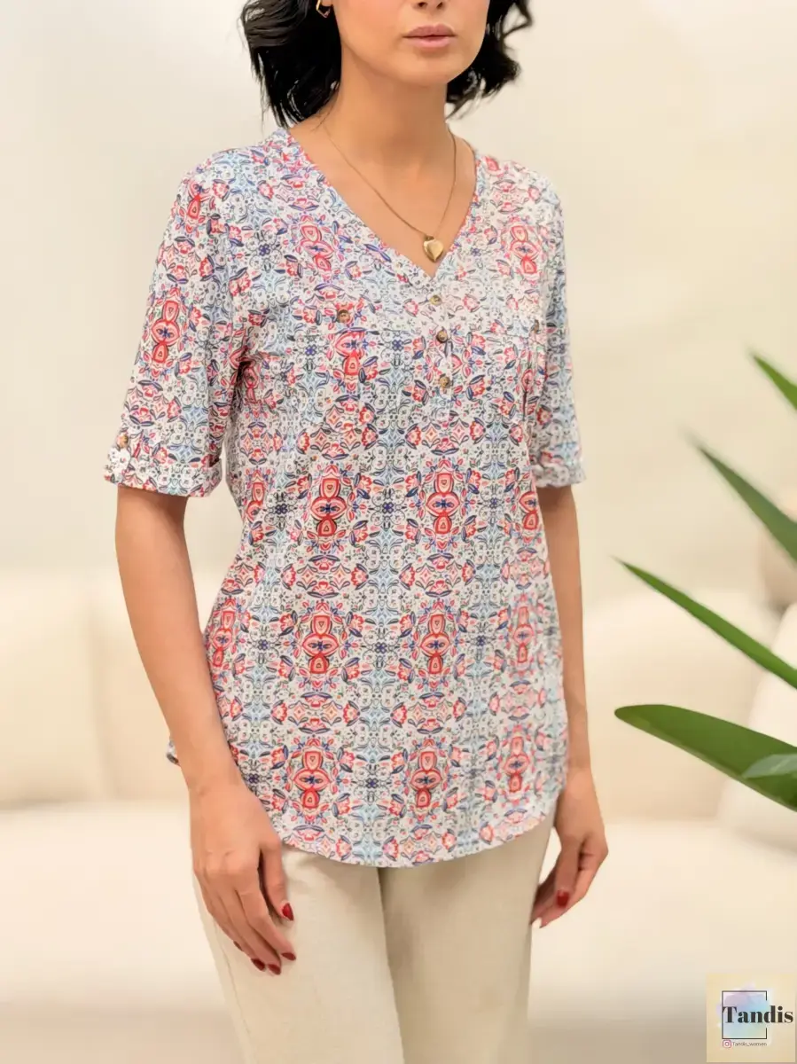 تیشرت croft طرح دار