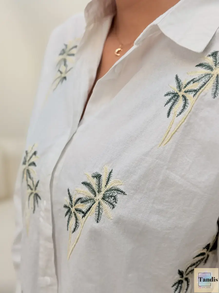 شومیز زارا (گلدوزی طرح نخل)