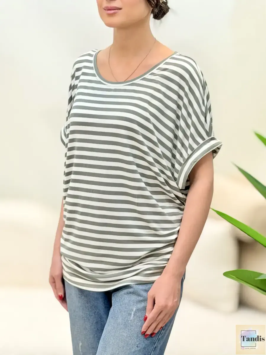 تیشرت جینا راه راه