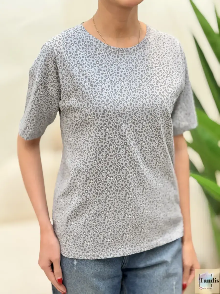 تیشرت tex (طرح گربه-طرح پلنگی)