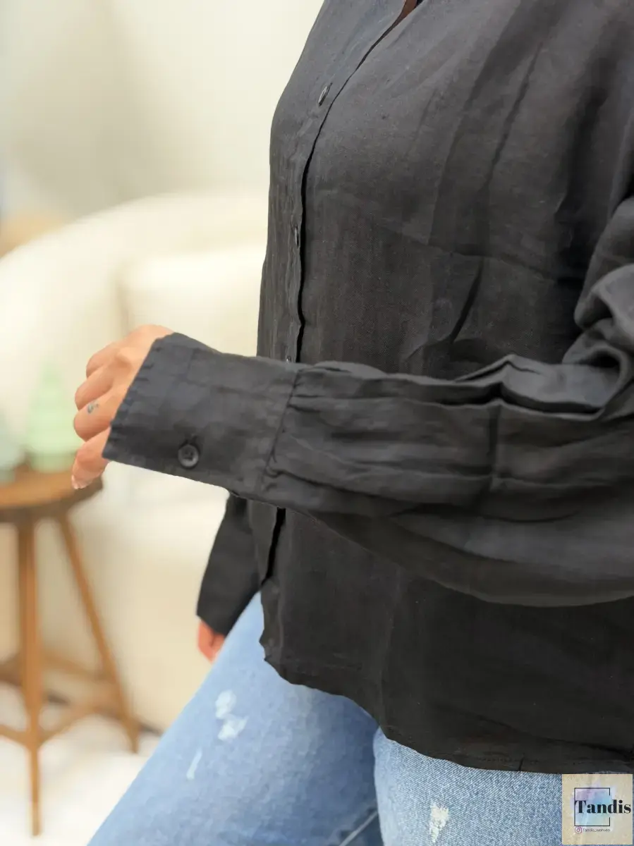 شومیز کراپ  جلو دکمه