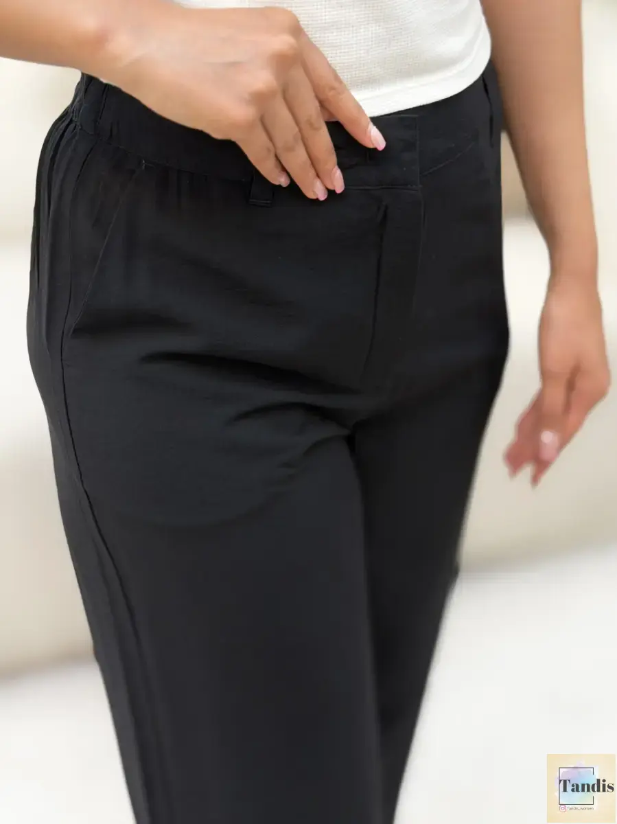 شلوار اسمارا (مشکی/کرم/زبرا)