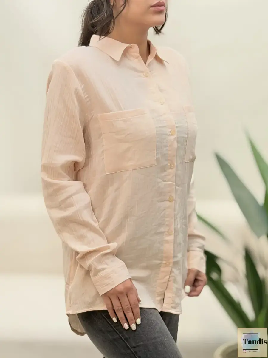 شومیز لینن پفکی (رنگبندی)