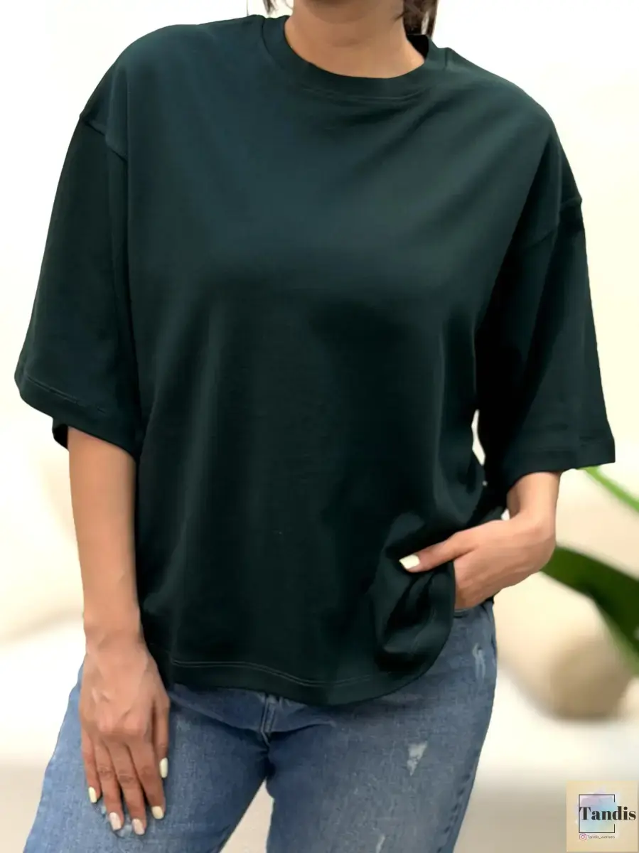 تیشرت ساده باکسی زارا(رنگبندی)