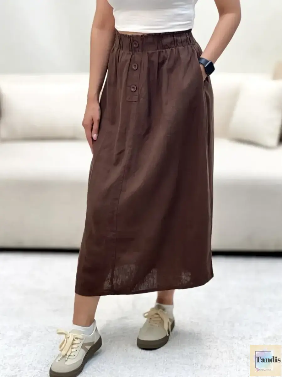 دامن لینن  H&M(5رنگ)